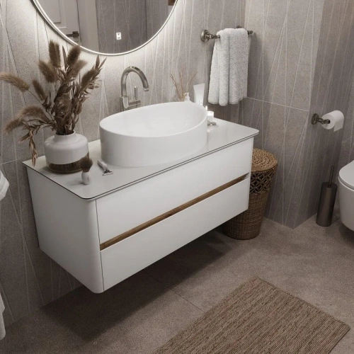 Тумба под раковину 1MarKa Monro Ц0000036661 100х45х42 цвет белый - фото 4