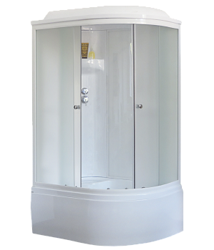 Душевая кабина Royal Bath ВК RB8120BK6-WC-L 120х80 асимметричная с крышей ориентация левая