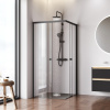 Душевой уголок Am.Pm X-joy W94G-403-9090-BТ1К 89х89 стекло прозрачное профиль черный матовый без поддона