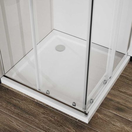 Душевой уголок Vincea City VSS-5CT9010CL 100х90 стекло прозрачное профиль хром без поддона