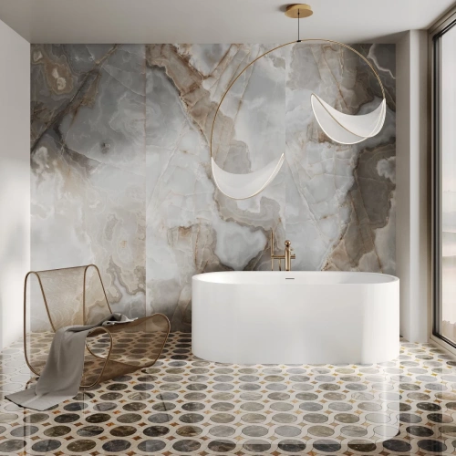 Ванна из искусственного камня Salini Perla 1049201M 170х80 отдельностоящая овальная - фото 2