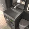 Раковина из искусственного камня Uperwood Top 2091021040 60х60 над стиральной машиной цвет серый