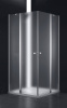 Душевой уголок Cezares ELENA ELENA-W-AH-2-100/90-P-Cr-L 100х90 стекло рифленое профиль хром глянцевый без поддона