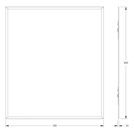 Зеркало Evoform Comfort BY 0920 70х80 подвесное