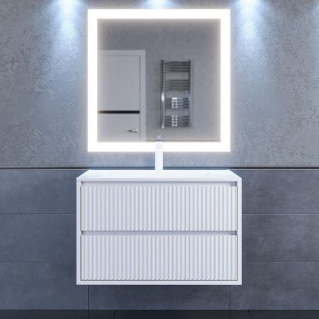 Тумба под раковину Uperwood Next Premium 3930205157 80х50 подвесная цвет белый