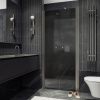 Душевая дверь Maybah Glass MGD-429-5 120х200 стекло тонированное профиль хром