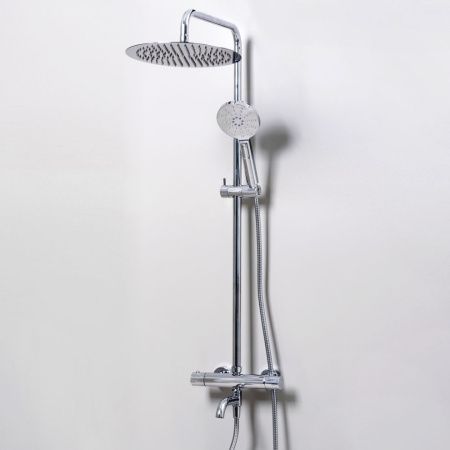 Душевая стойка WasserKRAFT A18801 настенная цвет хром с термостатом