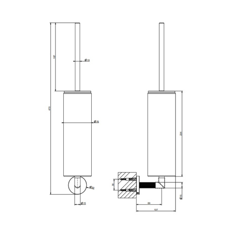 Ершик для унитаза Gessi Ingranaggio 63819#031