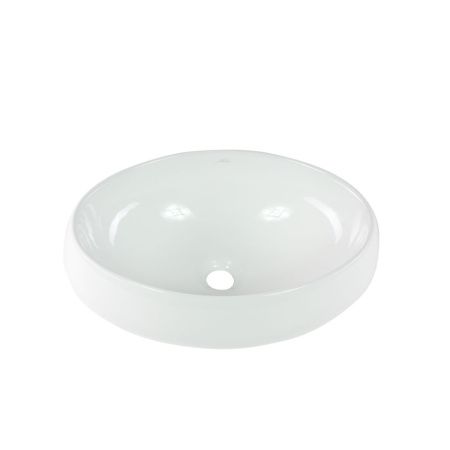 Раковина из сантехнического фарфора Melana 320317-805 50х40 накладная цвет белый без отверстий под смеситель