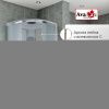 Душевая кабина AvaCan EM EM3010 100х100 четверть круга с крышей ориентация универсальная