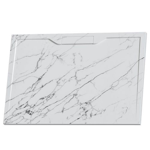 Душевой поддон из искусственного камня RGW STE 52342910-15 100х90 белый без ножек - фото 2