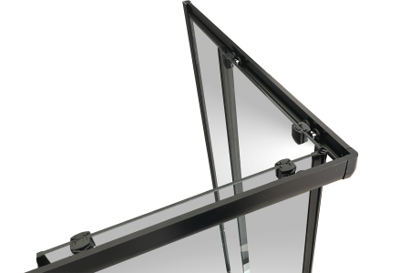 Душевой уголок Royal Bath HPD RB9120HPD-T-BL 120х90 стекло прозрачное профиль черный без поддона