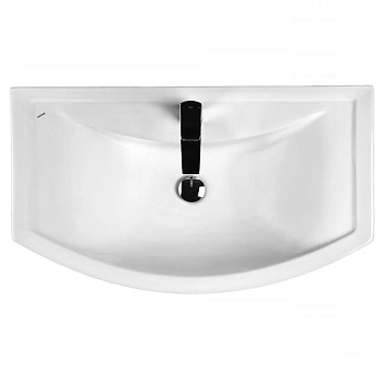 Раковина керамическая Onika Балтика 1WH501524 81х47 накладная цвет белый 1 отверстие под смеситель
