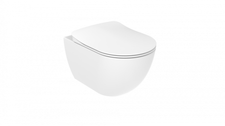 Чаша унитаза подвесная Creavit Free FE322-00CB00E-0000 цвет белый без сиденья душевой смыв
