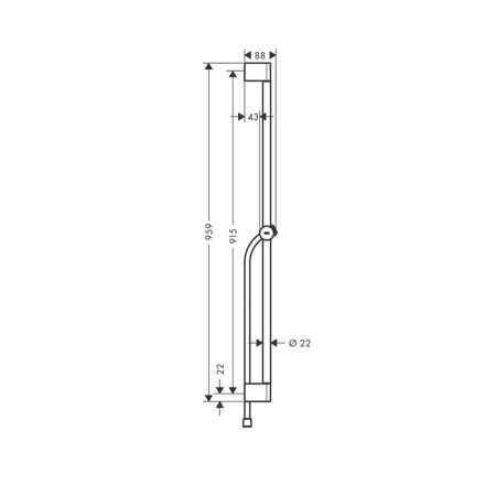 Душевая штанга Hansgrohe Unica 24401000 хром