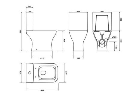 Унитаз-компакт напольный с бачком IDDIS Torr TORRDSEi24 белый с сиденьем микролифт безободковый каскадный смыв