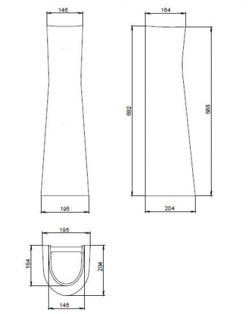 Пьедестал для раковины Santeri Соната 136012S0000B0