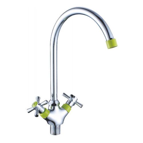 Смеситель для кухни Cron CN46142-12 на мойку зеленый - фото 2