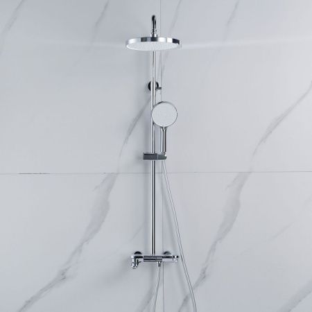Душевая стойка Shevanik S4726 настенная цвет хром