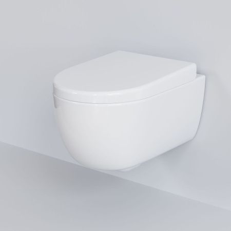 Унитаз подвесной Ambassador Abner 103T20001R-102T20001 белый с сиденьем микролифт