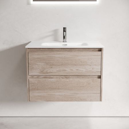 Тумба под раковину Sancos Libra LB70EG 70х50 подвесная цвет коричневый