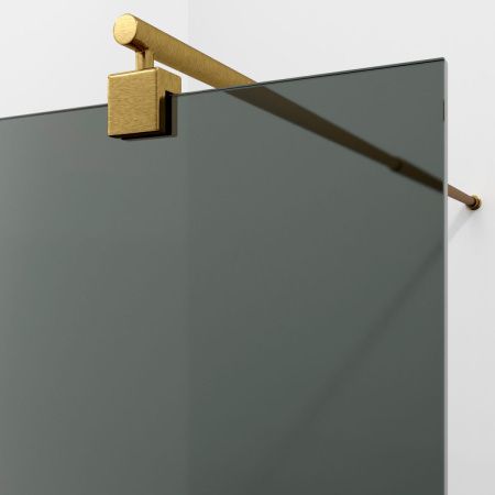 Душевая перегородка Wasserkraft Rur 30W 30W40BG-TG 120х200 стекло тонированное профиль золото