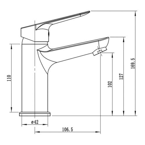 Смеситель Esko KZ26 на раковину хром - фото 3