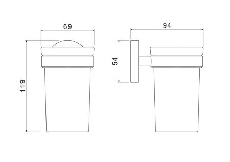 Стакан Aquatek ЕВРОПА AQ4104BG