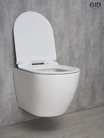 Унитаз подвесной Gid Convexo 62256Y белый с сиденьем микролифт безободковый смыв торнадо