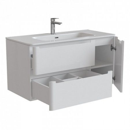 Тумба с раковиной Iddis Edifice EDI10W1i95K 100х50 подвесная цвет белый