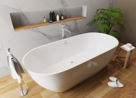 Ванна из литьевго мрамора Эстет Майами ФР-00006013 180х80 отдельностоящая овальная