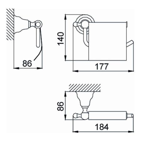 Бумагодержатель Cisal Croisette 4036.01H.BA