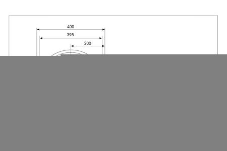 Раковина керамическая Abber BEQUEM AC2103 40х40 накладная цвет белый без отверстий под смеситель