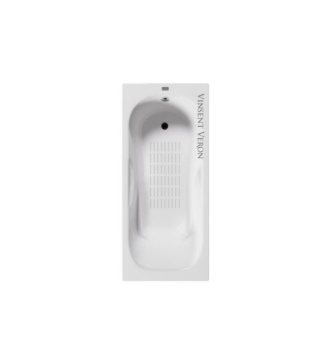 Ванна чугунная Vinsent Veron Aura VAU1808045-AS 180х80 пристенная прямоугольная с ножками