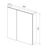 Зеркало-шкаф LeMark Universal LM80ZS-U 80х80 подвесной