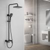 Душевая стойка Shevanik S8536H настенная цвет черный