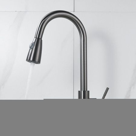 Смеситель для кухни Raffine F213T на мойку оружейная сталь