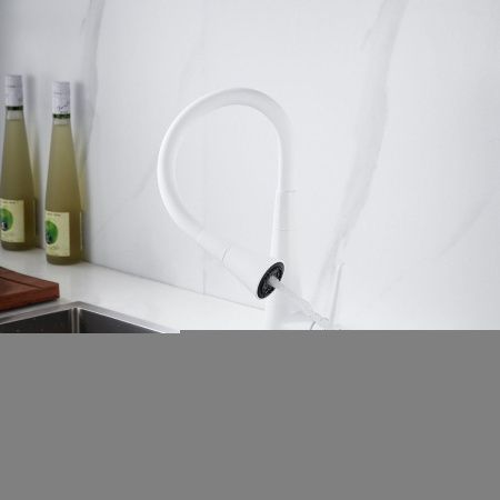 Смеситель для кухни Rose R213C на мойку белый