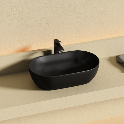 Раковина Ceramica Nova TWIST 50 см CN12001MB накладная цвет черный матовый - фото 2