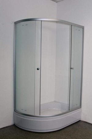 Душевой уголок Parly ZFM1201R 120х80 стекло матовое профиль хром с поддоном