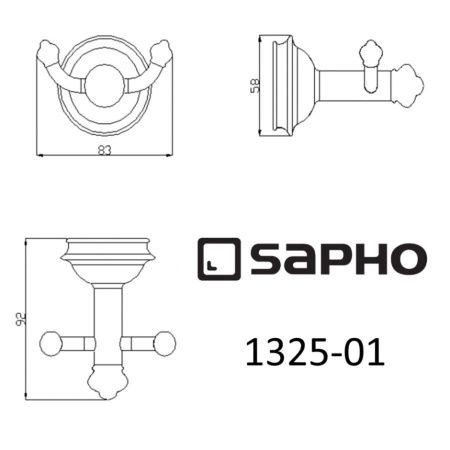 Крючок Sapho ASTOR 1325-01