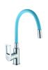 Смеситель для кухни D-Lin D155308-6 на мойку хром/синий