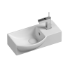 Раковина из сантехнического фарфора Ceramica Nova ELEMENT CN6039L 40х20 подвесная цвет белый 1 отверстие под смеситель
