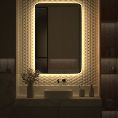 Зеркало с подсветкой Defesto AURA DF 2980 80х120 подвесное