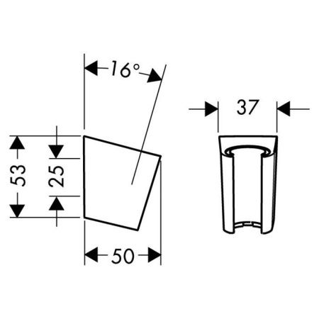 Держатель для душа Hansgrohe 28331000 хром