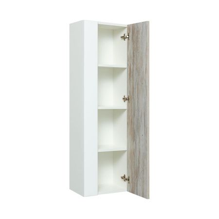 Шкаф-пенал RUNO ВУДЛАЙН 00-00001012 35х25х120 подвесной цвет белый