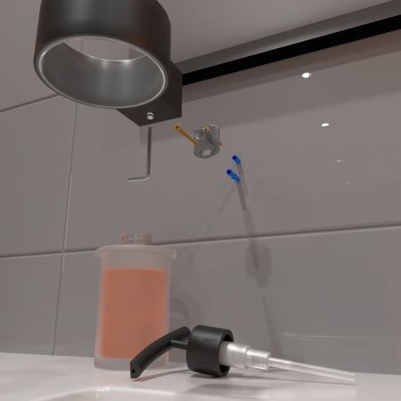 Дозатор для жидкого мыла Altasan Лотос ЛТ80ЧМ