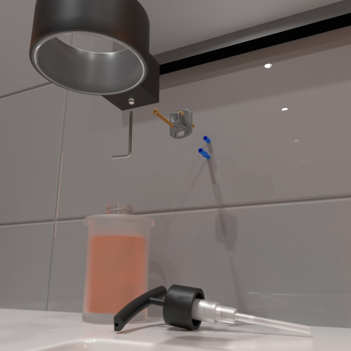 Дозатор для жидкого мыла Altasan Лотос ЛТ80ЧМ - фото 3