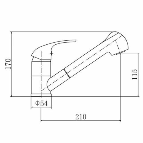 Смеситель для кухни Fashun A6003 на мойку хром - фото 3
