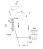 Смеситель Fiore 81BX8130 на биде черный/хром